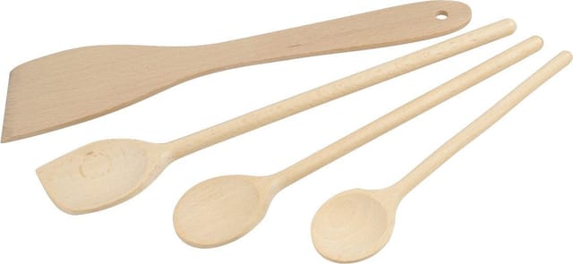 Fackelmann - Holzlöffel Pfannenwender Set Kochutensilien
