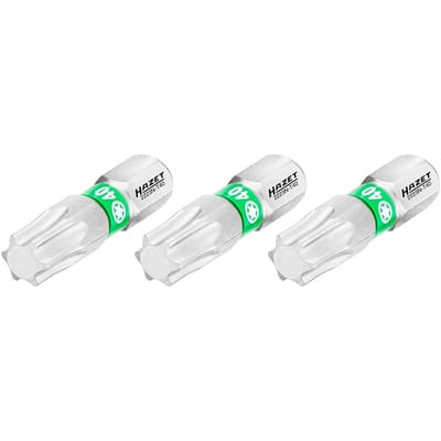 Bit 2223N-T40/3 ∙ 1/4 Zoll (6,3 mm) Sechskant massiv ∙ Innen TORX® Profil ∙ 3-teilig ∙ SW T40