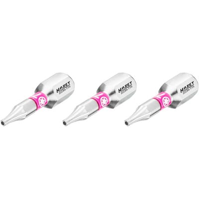 Bit 2223N-T7H/3 ∙ 1/4 Zoll (6,3 mm) Sechskant massiv ∙ Tamper Resistant torx® Profil ∙ 3-teilig ∙ sw T7H