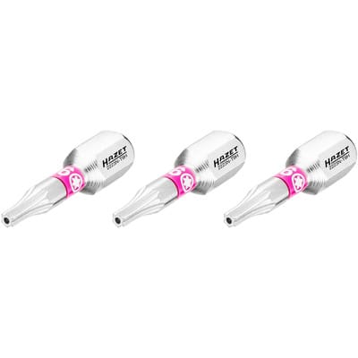 Bit 2223N-T9H/3 ∙ 1/4 Zoll (6,3 mm) Sechskant massiv ∙ Tamper Resistant torx® Profil ∙ 3-teilig ∙ sw T9H