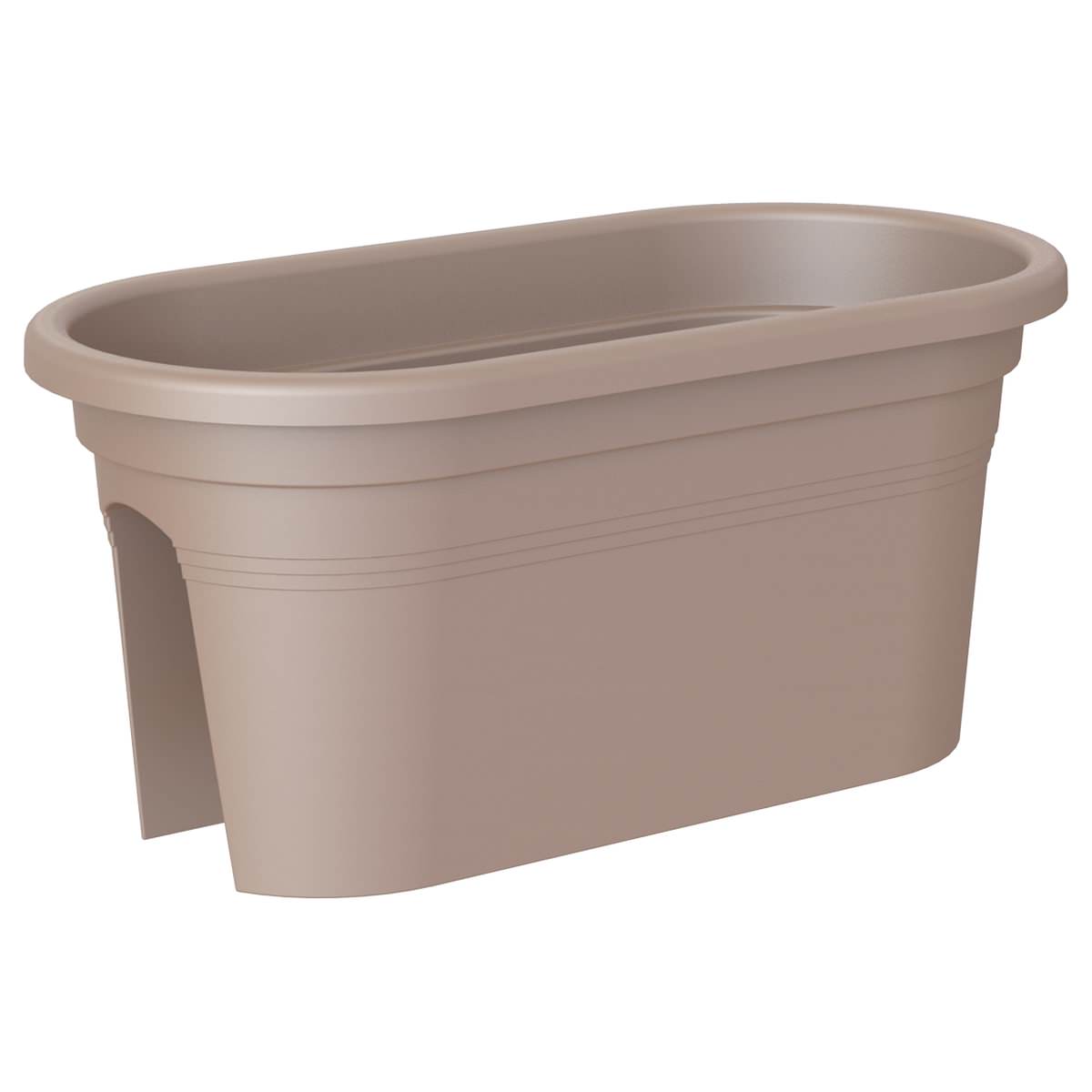Artevasi© Venezia Jardiniere Geländerkasten Taupe 60 Cm - Kunststoff