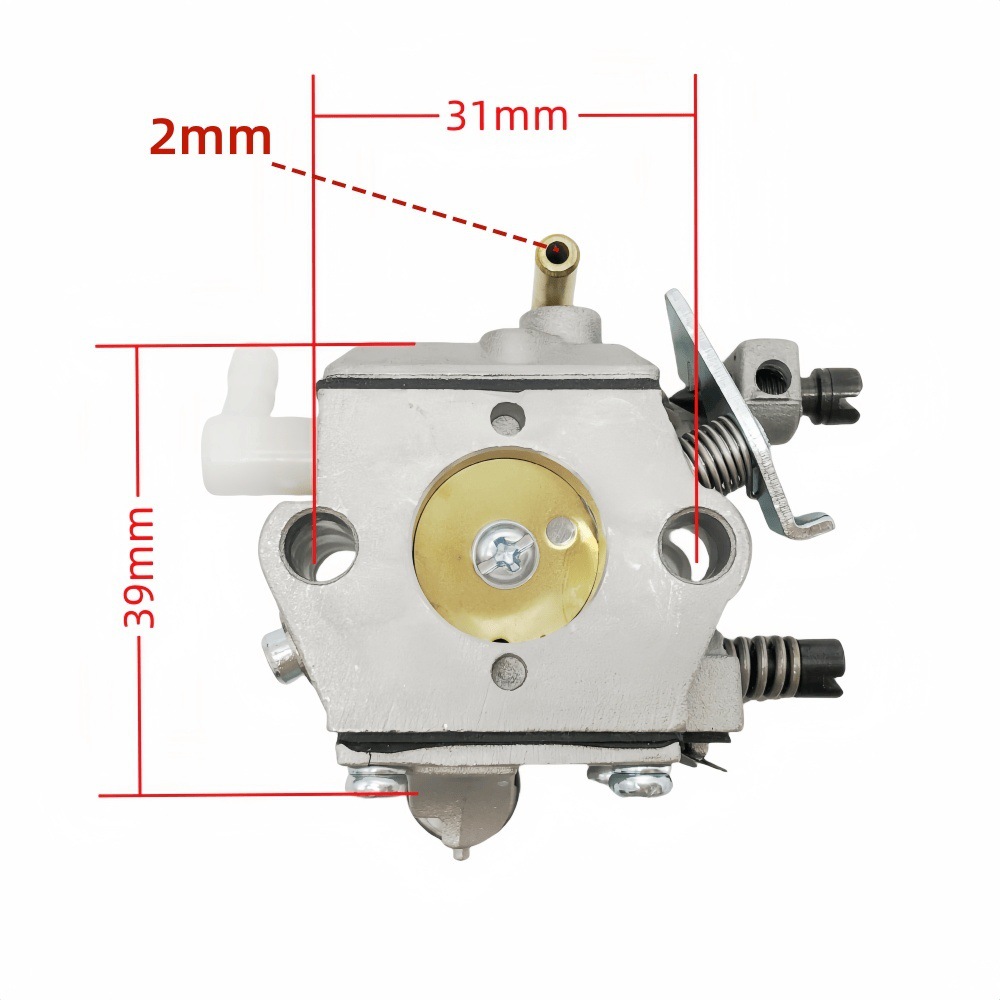 Carburateur 909-007 Pour Tronçonneuses 024, 026, Ms240, Ms260 Et Ms260c. L'Usinage De Précision Du Système D'Alimentation Du Moteur Deux Temps Garantit Une Puissance Stable Et Des Démarrages À Froid E