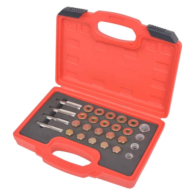 64-tlg. Reparatursatz Ölablassschrauben M13 M15 M17 M20 Vidaxl