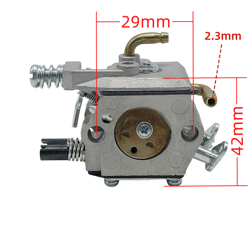 Carburateur Adapté Aux Tronçonneuses 4500, 5200, 5800, 45 Cm³, 52 Cm³, 58 Cm³, Moteurs Deux Temps 909-043. Réglage Précis Du Mélange Air/carburant, Accessoires Pour Le Système D'Alimentation, Démarrag