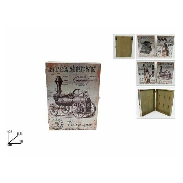 Trade Shop - Schlüsselkasten Schlüsselhalter Vintage Fantasy aus Holz Home Decor -