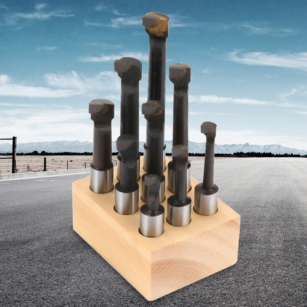 9-teiliger Drehstangensatz Mit 12 Mm F1-schaft Und Hartmetallspitzen