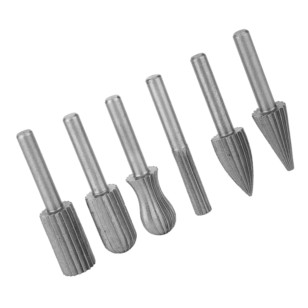 6-teiliger Hartmetall-kreisfräser-satz Für Holz, Metall Und Gravuren, 6-mm-spindel