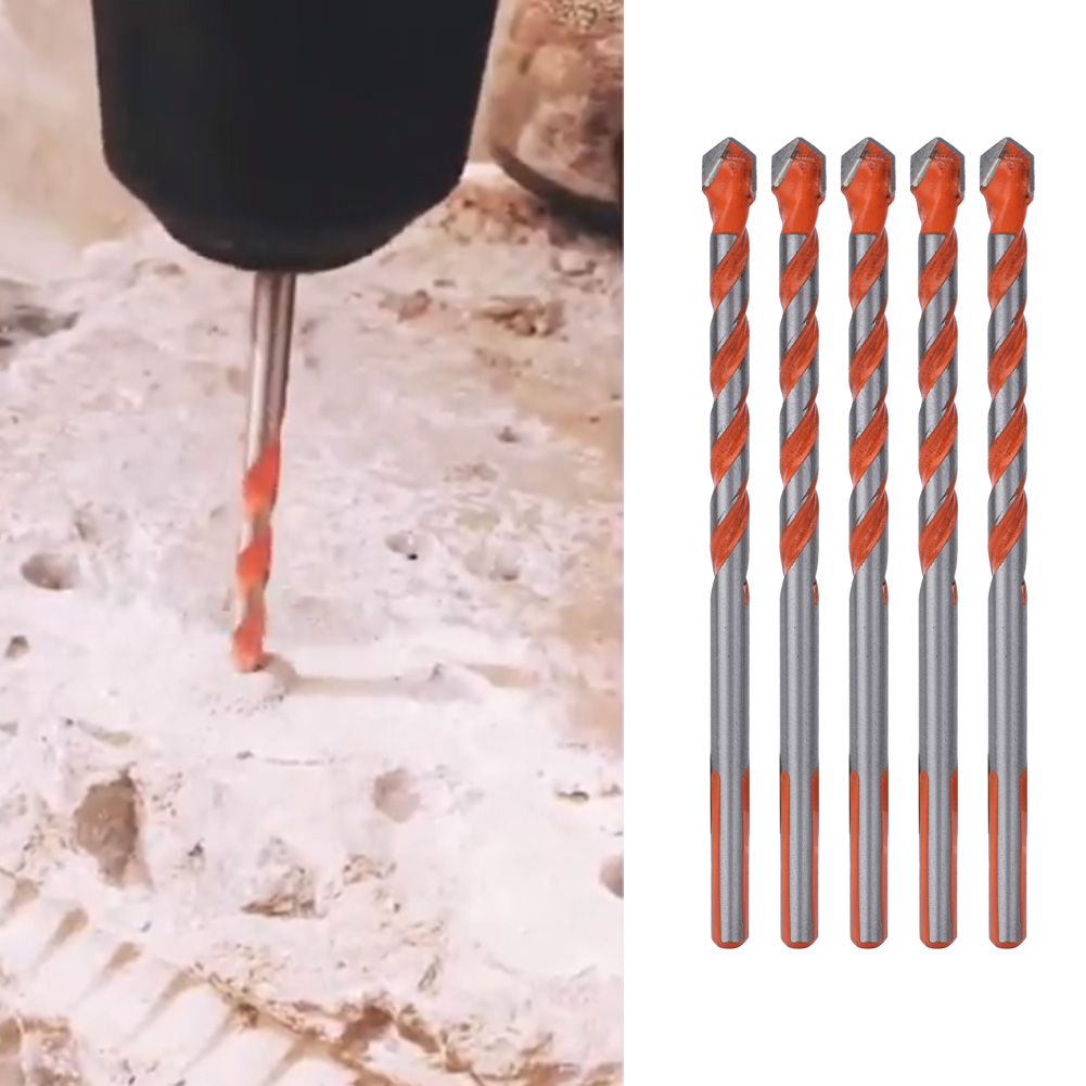 Stück 6 Mm Mehrzweckbohrer Mit Dreieckigem Schaft Und Aluminiumkopf Zum Bohren Von Holzwänden