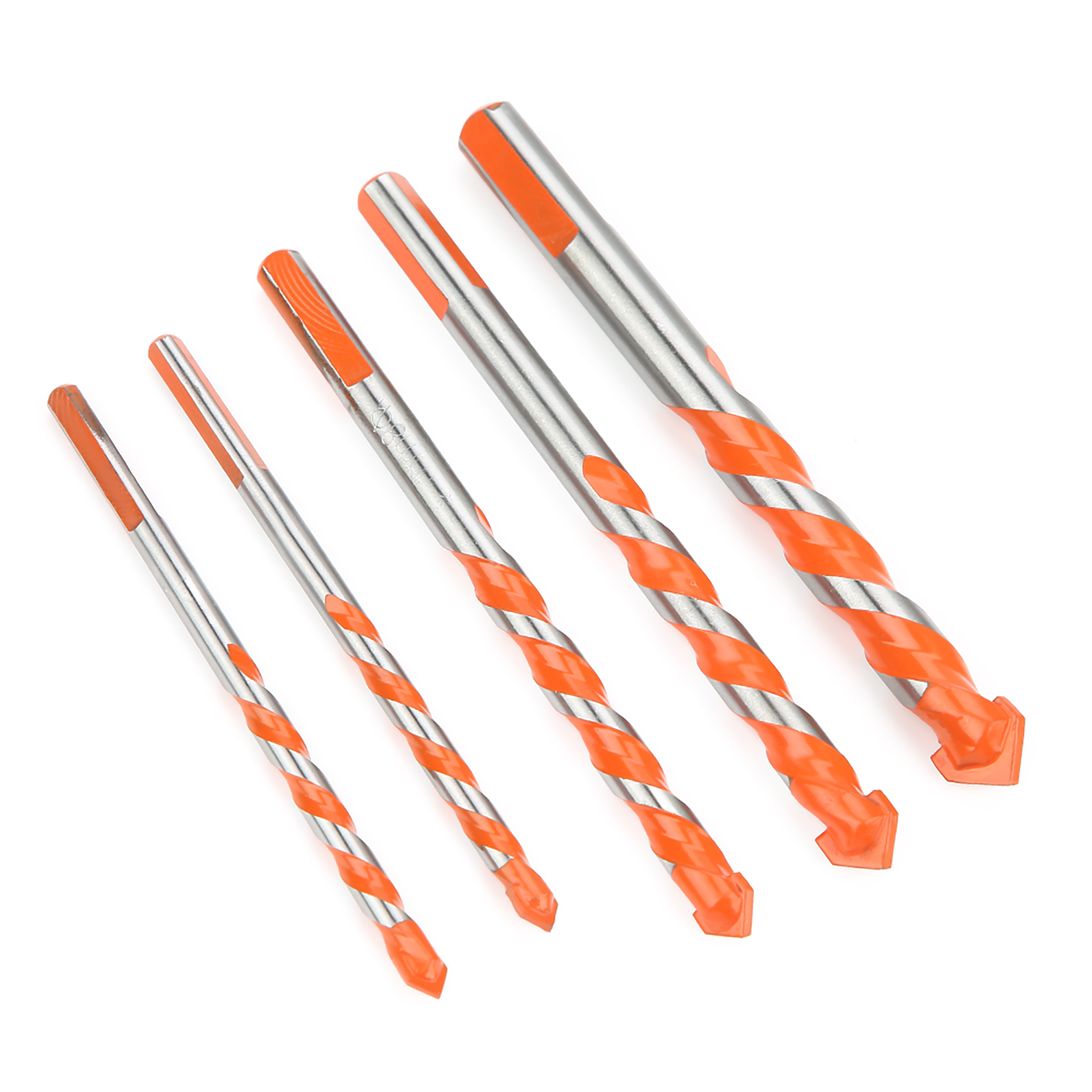 5-teiliges Multifunktions-bohrerset Mit Dreieckigem Griff Aus Aluminiumlegierung, Klingendurchmesser 6-12 Mm, Für Elektrische Bohrmaschinen