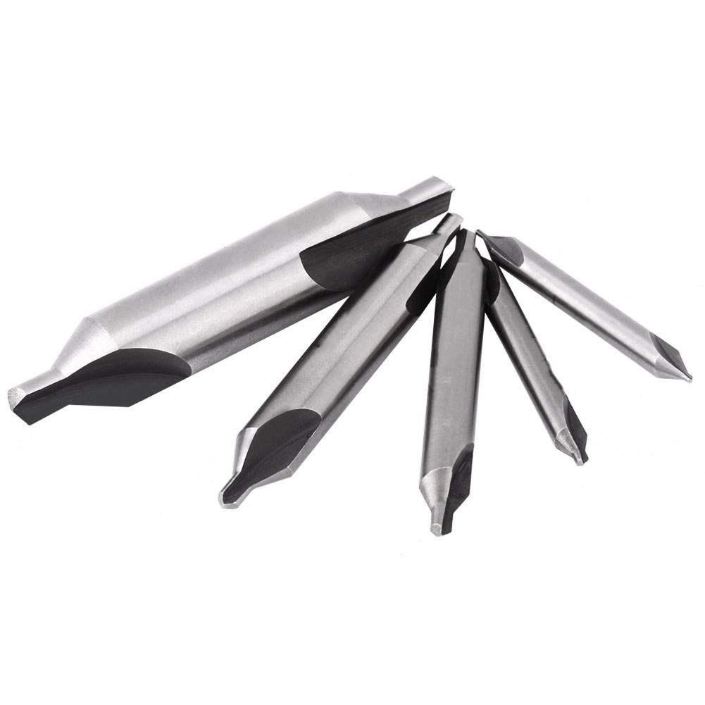 10-teiliges Hss-zentrierbohrer-set (1 Mm–5 Mm) Mit 60°-kombinationssenkern