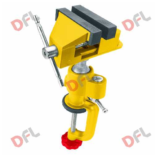 Mini Schraubstock drehbar um 360°, Aluminium