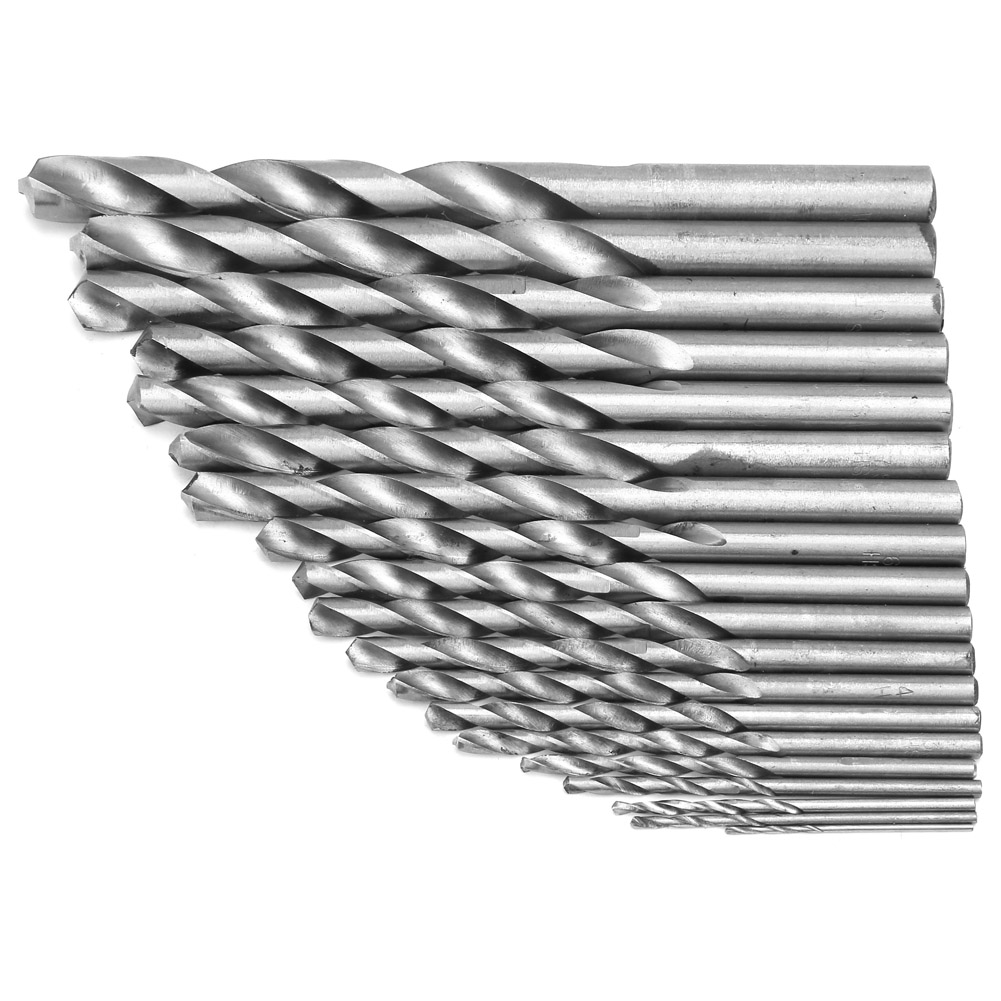 19-teiliges Hss-spiralbohrer-set Mit Geradem Schaft Aus Hochgeschwindigkeitsstahl (hss), Inklusive Koffer, 1–10 Mm