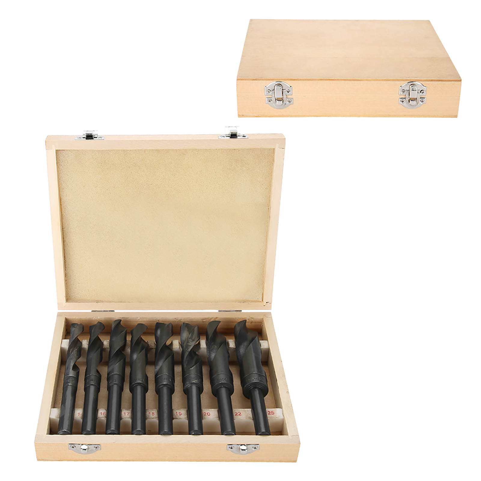 Stück/los 14-25 Mm Hss-hochgeschwindigkeitsbohrer Mit Verkürztem Schaft, Hss-spiralbohrer