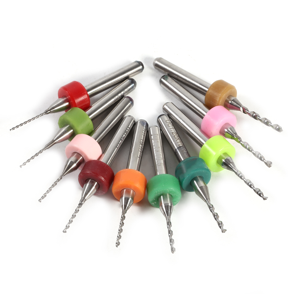 10 Stück 0,6–1,5 Mm Hartmetall-minibohrer Für Cnc-leiterplatten