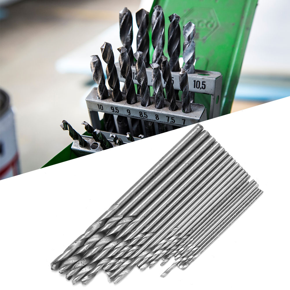 20-teiliges Mini-mikro-hss-spiralbohrer-set (0,3 Mm–1,6 Mm) Im Koffer Für Holz Und Kunststoff