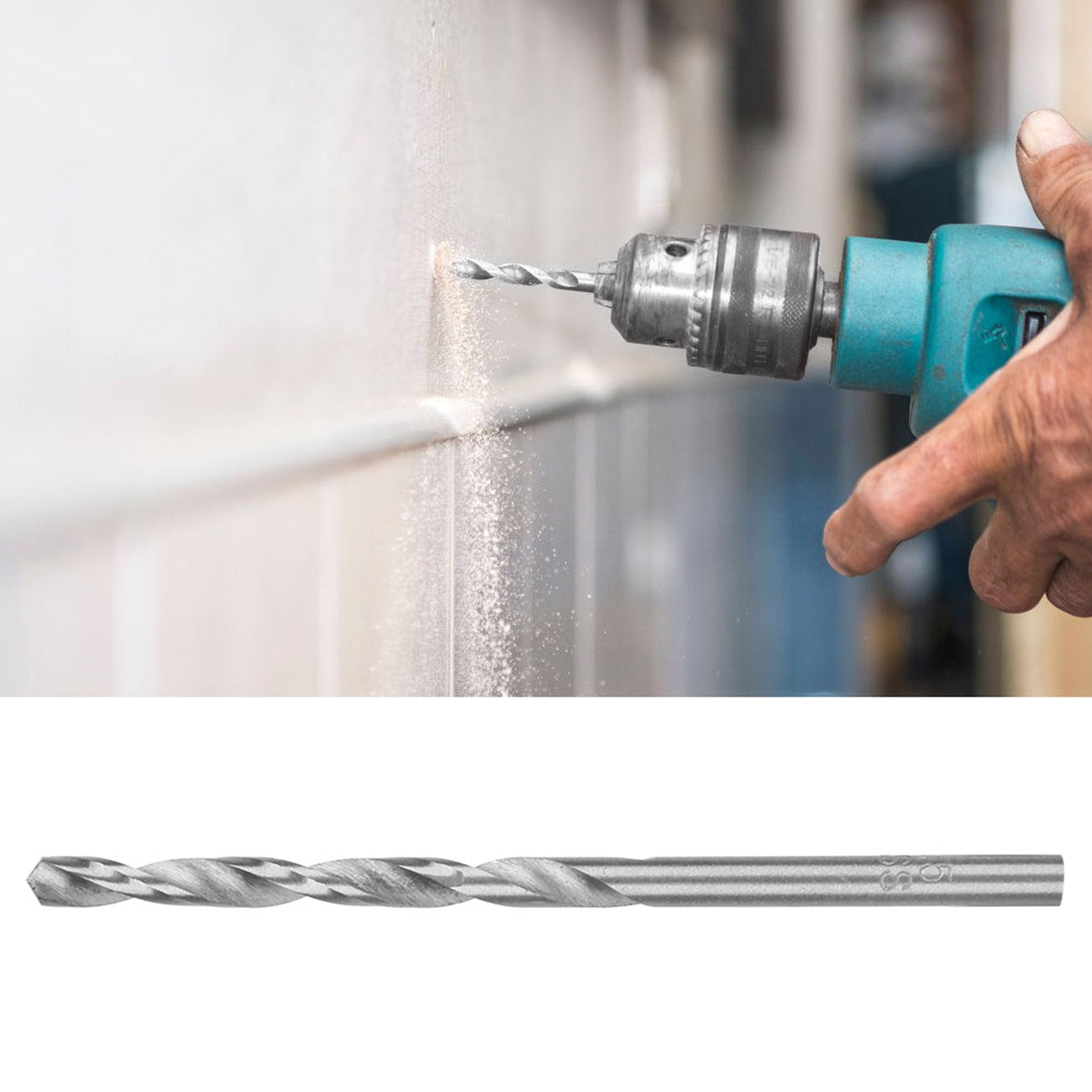 10 Hss-spiralbohrer Mit Geradem Schaft, Lochaufweiter Für Die Holzbearbeitung, 3,5 Mm, 10 Stück Pro Packung / 4241 (10 Stück/packung) Hochgeschwindigkeitsstahl