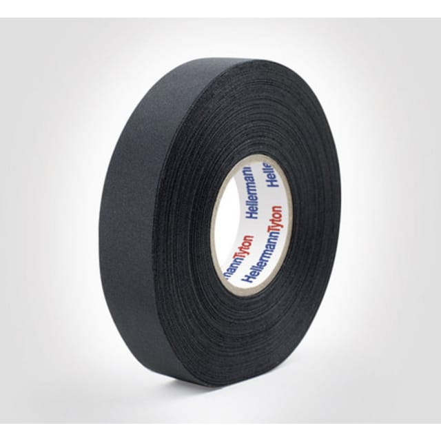 Hellermanntyton - HTAPE-PROTECT250-PET-BK 712-10003 Gewebeklebeband (l x b) 25 m x 19 mm 1 St.
