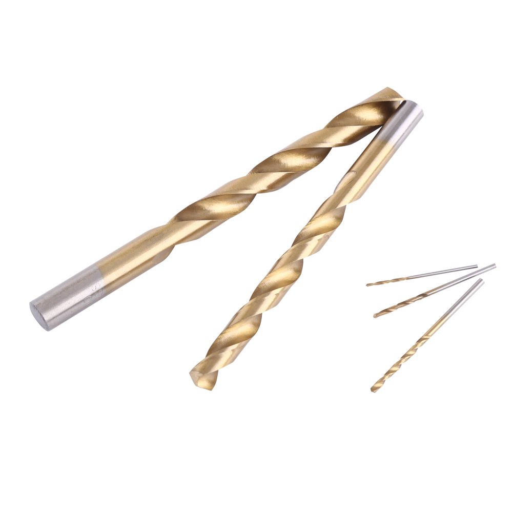 19-teiliges Hss-spiralbohrer-set Mit Titanbeschichtung, 1-10 Mm Gerader Schaft