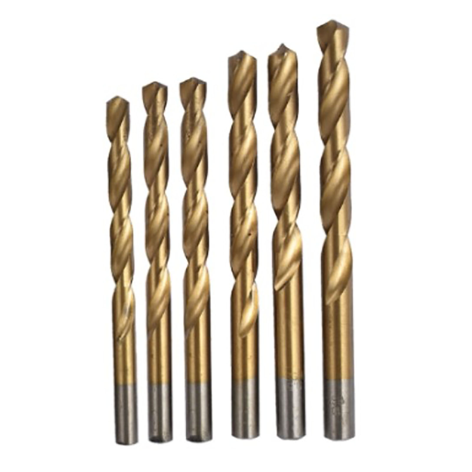 19-teiliges Spiralbohrer-set (1–10 Mm), Blanke Zähne, Titanbeschichtet, Für Aluminium, Holz Und Kunststoff