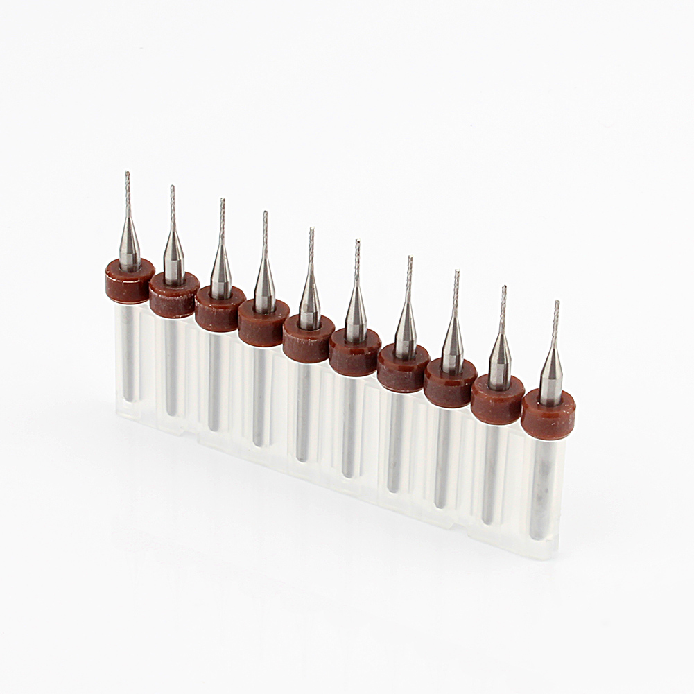 10 Hartmetallbohrer 0,8 Mm, Wolframstahl-lochbohrer, Cnc-/pcb-gravierwerkzeug