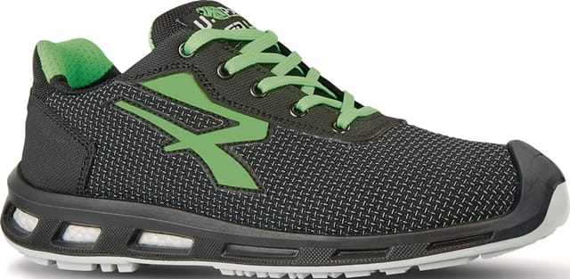 U-power - Sicherheitsschuh RedLion strong Gr.45 schwarz/grün S3 src esd EN20345 RL20356-45