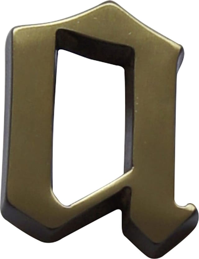 Alpertec - Hausnummer Buchstabe a Bronze Hausnummern Hausnummerschild