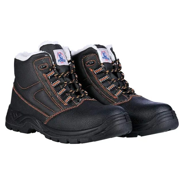 Sicherheits-Winterstiefel Olaf Größe: 42, S3, schwarz-orange - Power Safe