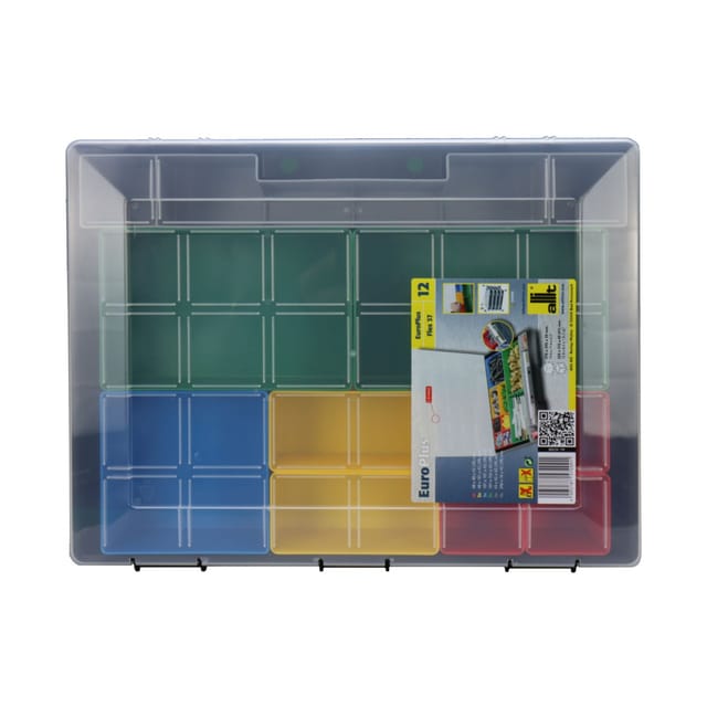 Sortimentskasten EuroPlus Basic 11/2-4, transparent Aufbewahrung - Allit
