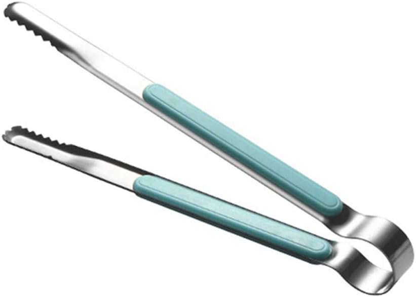 Bbq Clip Küchenzubehör Edelstahl Salat Bbq Toast Klemme Zange Grill Clip (blau)