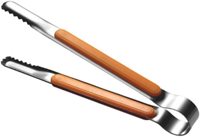 Bbq Clip Küchenzubehör Edelstahl Salat Bbq Toast Clamp Tong Grill Clip (gelb)