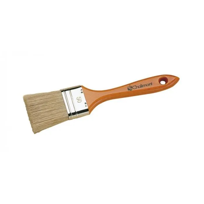 Pinsel Chalimont Queue De Morue Vernickelte Zwinge Lackierter Holzgriff