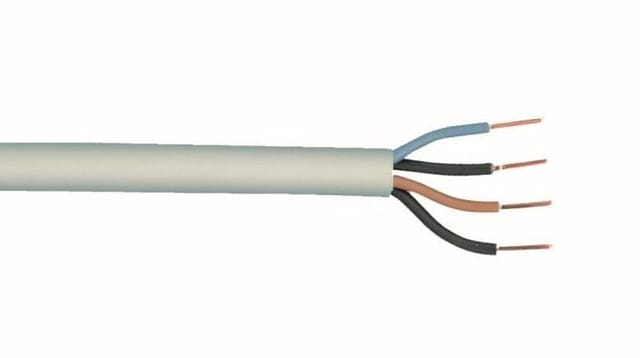 Weitere - Feuchtraumleitung nym-j 4 x 1,5 -25 Meter grau Leitung Elektroleitung Stromkabel