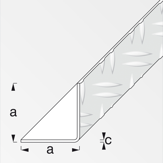 Alfer - Winkelprofil 35,5 x 35,5 x 1000 mm Profil Trockenbau Eckprofil Bauprofil