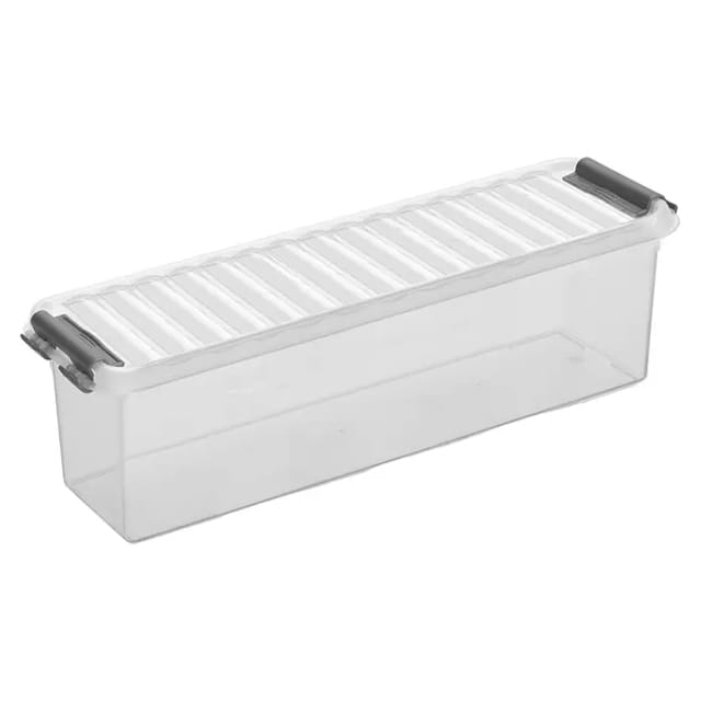 Sunware Aufbewahrungsbox Q-Line 1,3L transparent 27 x 8,4 x 9 cm Boxen, Körbchen & Kisten