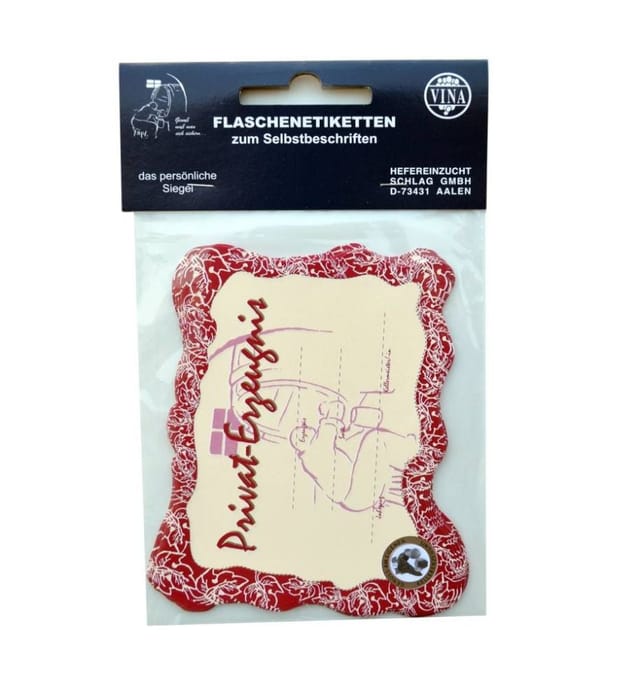 Flaschenbauch-Etiketten Wein- und Obstverarbeitung