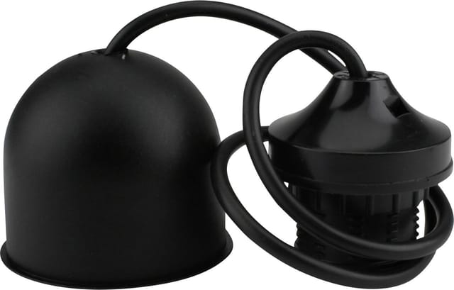 Lampen-Pendel mit Fassung e 27, schwarz Fassungen