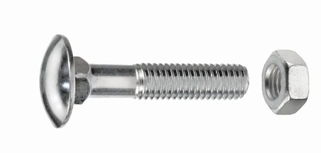 Schlossschrauben M6 x 70 mm, 20 Stück Schlossschrauben