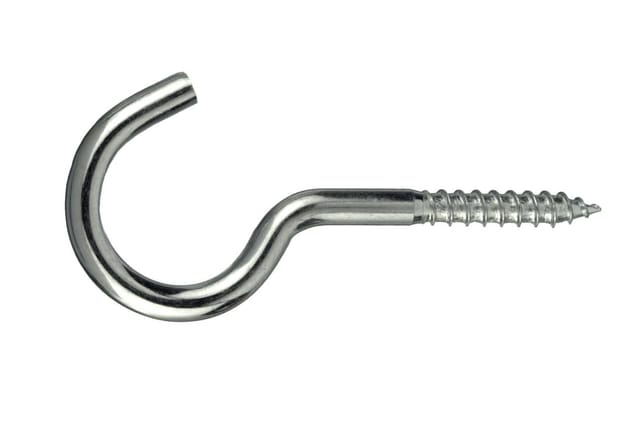 Connex Wäscheleinenhaken 5,2 x 80 mm 6 Stück Schraubhaken
