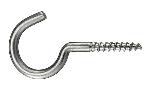 Connex Schraubhaken 3,0 x 40 mm Edelstahl rostfrei A2 6 Stück Hakenschrauben