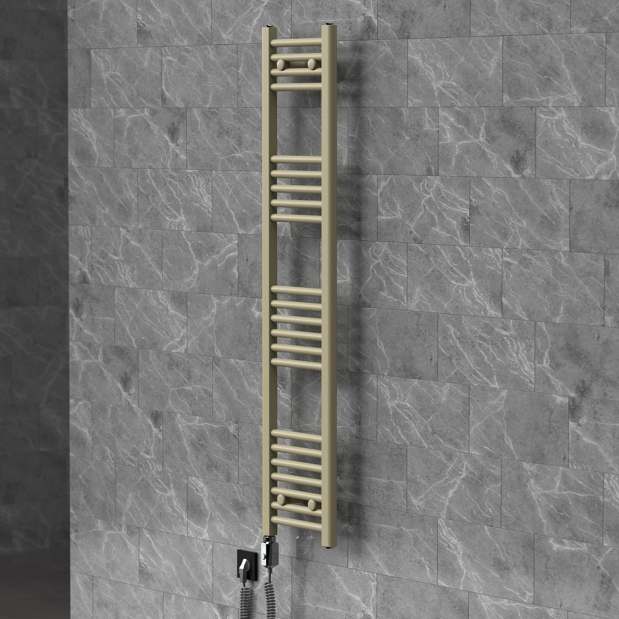 Luxebath Handtuchheizkörper Elektrisch 300 X 1400 Mm Badheizkörper Sahara