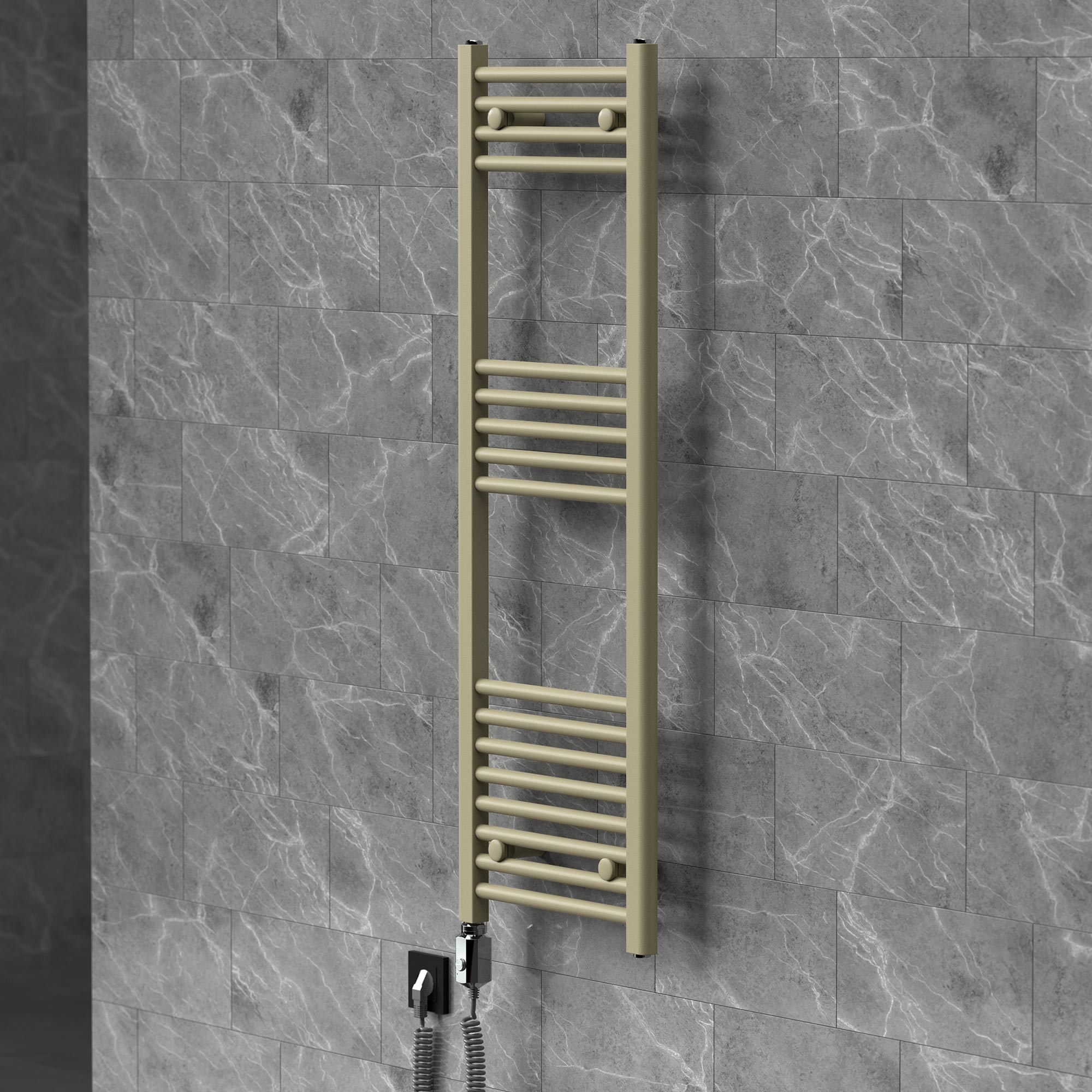 Luxebath Handtuchheizkörper Elektrisch 400 X 1200 Mm Badheizkörper Sahara