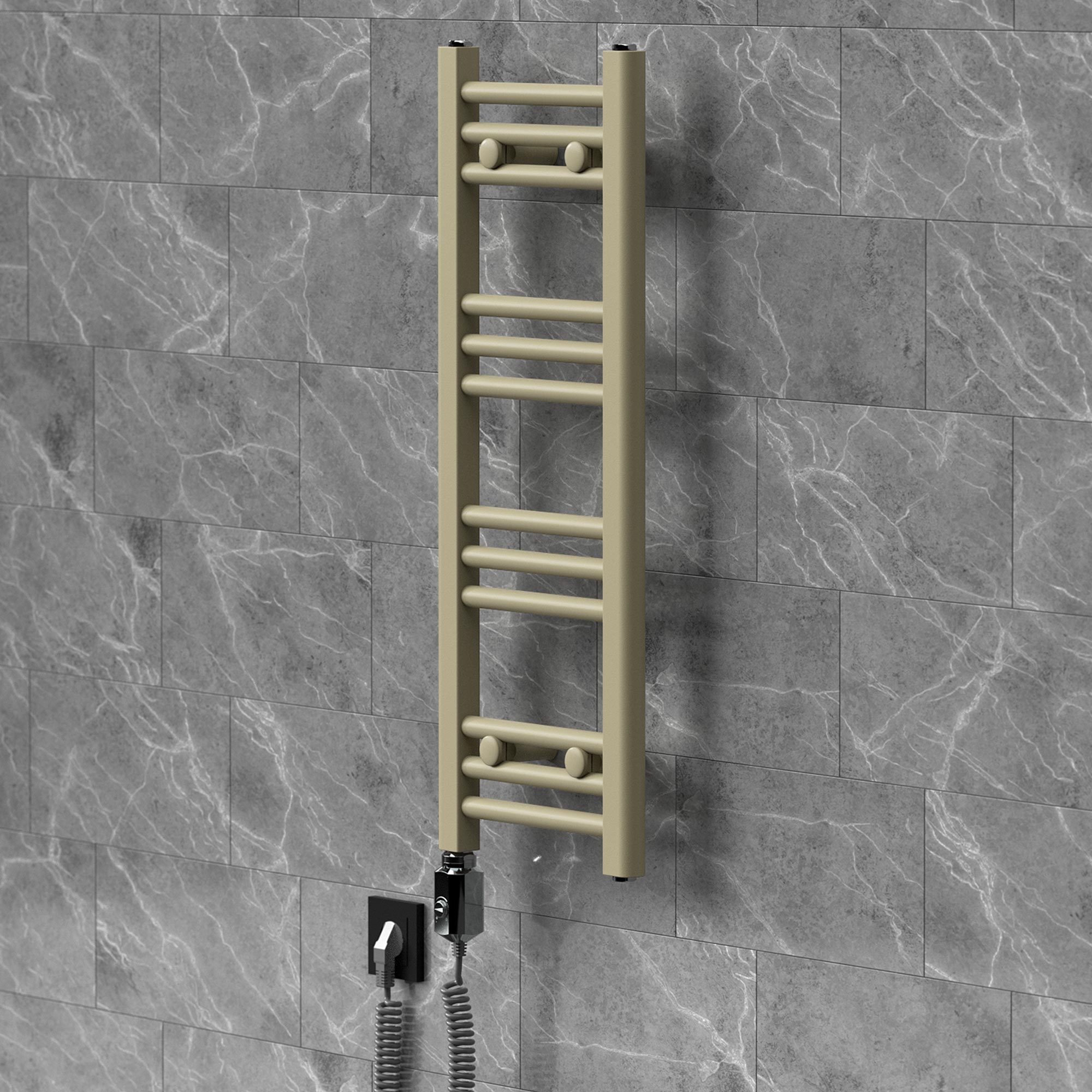 Luxebath Handtuchheizkörper Elektrisch 300 X 800 Mm Badheizkörper Sahara