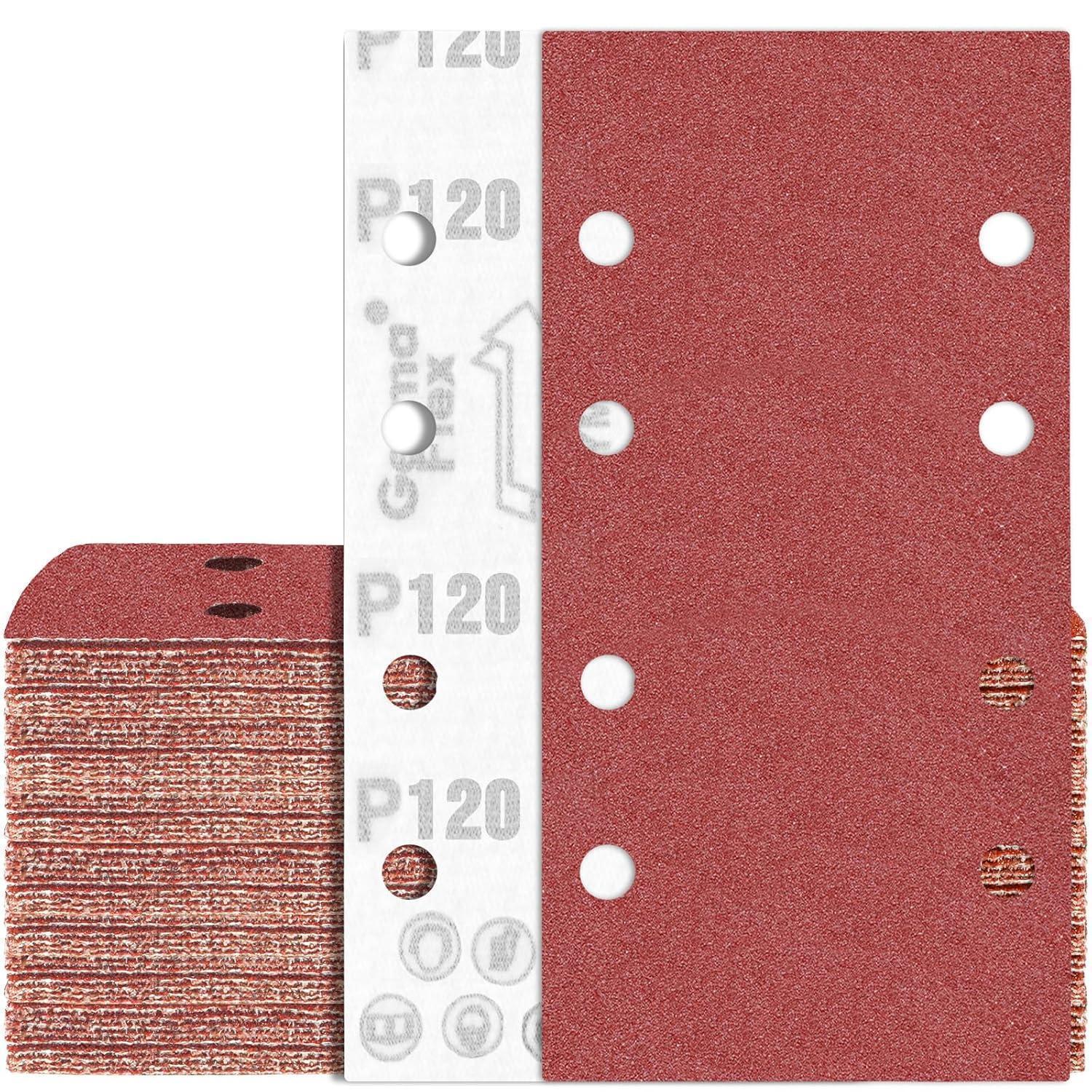 Schleifpapier 93x185 Mm Klett P120 80 Stück Für Schwingschleifer