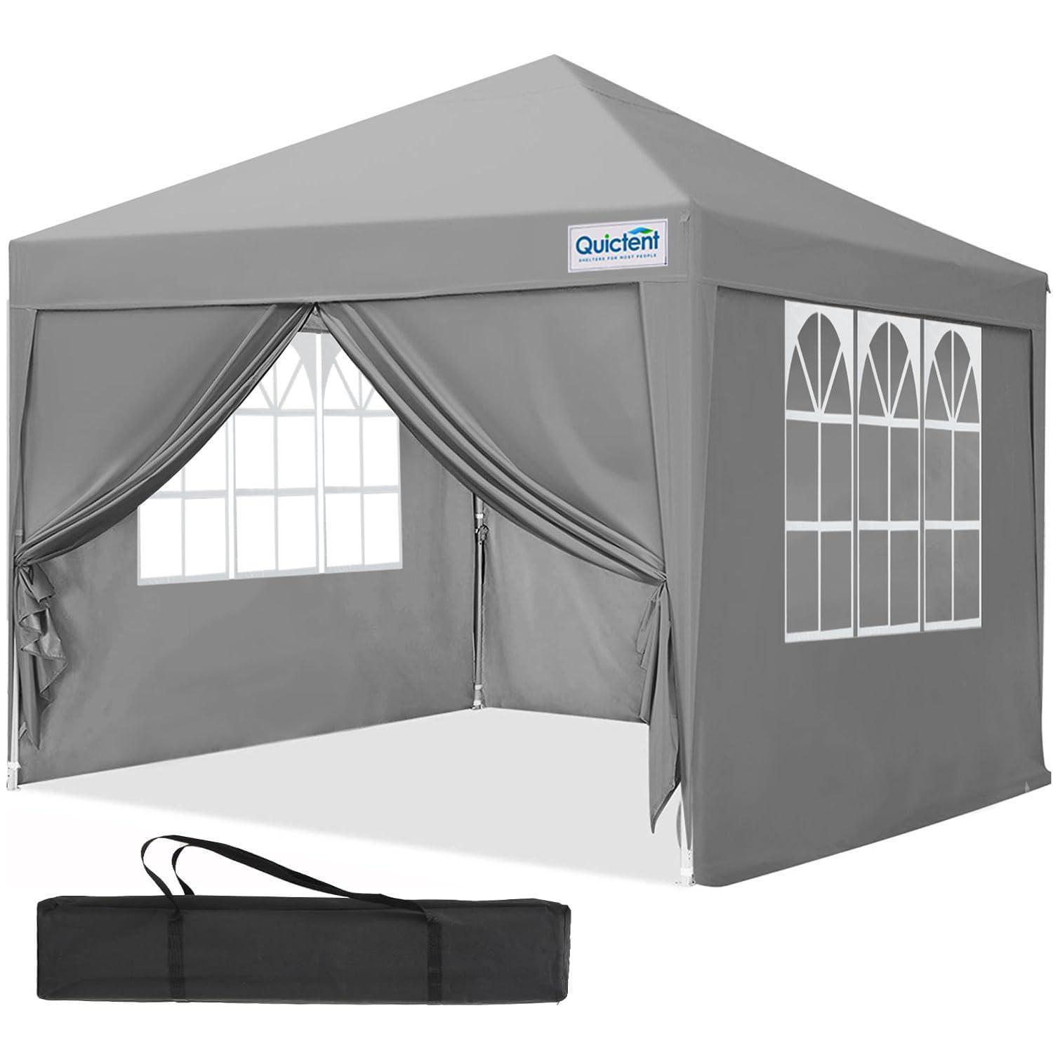Faltpavillon 2.4x2.4m Wasserdicht Mit Seitenwänden Und Uv-schutz