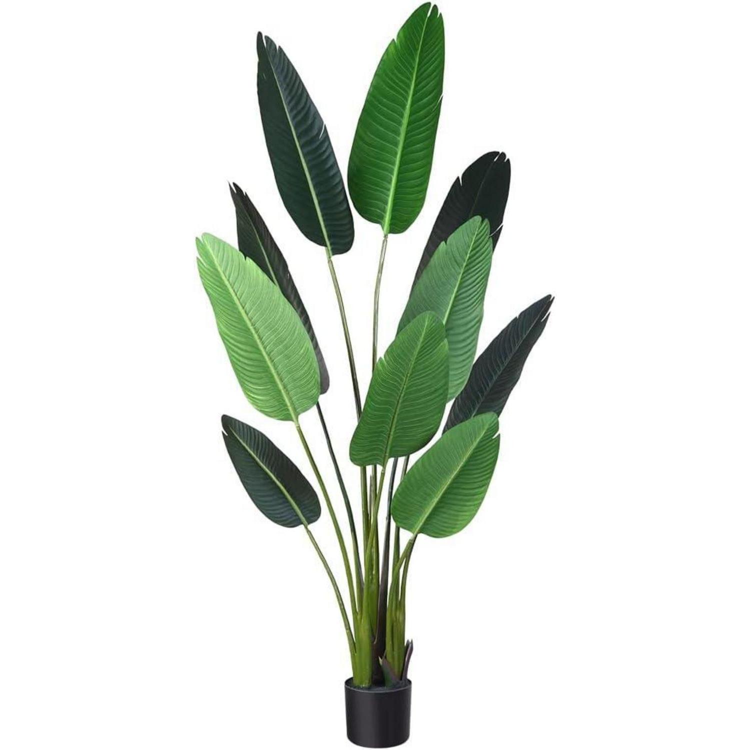 Künstliche Paradiesvogel-baumpflanze 160 Cm, Tropische Palme Für Innen & Außen