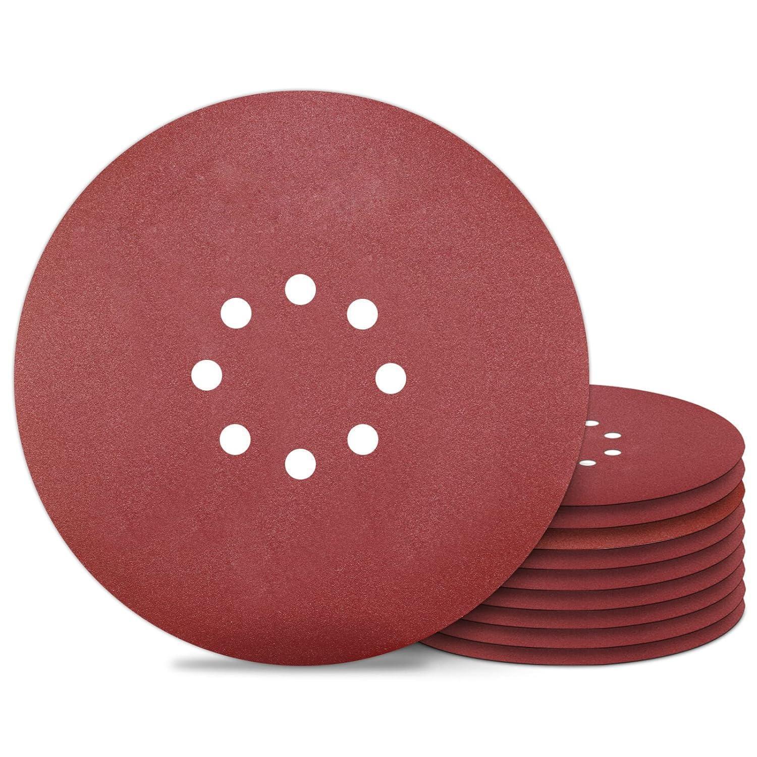 Schleifpapier 225mm Klett 10 Stück P240 8 Loch Für Trockenbauschleifer
