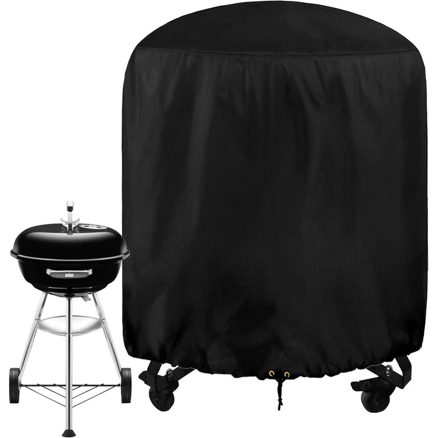 Grillabdeckung Für Holzkohlegrill Ø 73cm, 420d Oxford, Wasserdicht, Uv-beständig