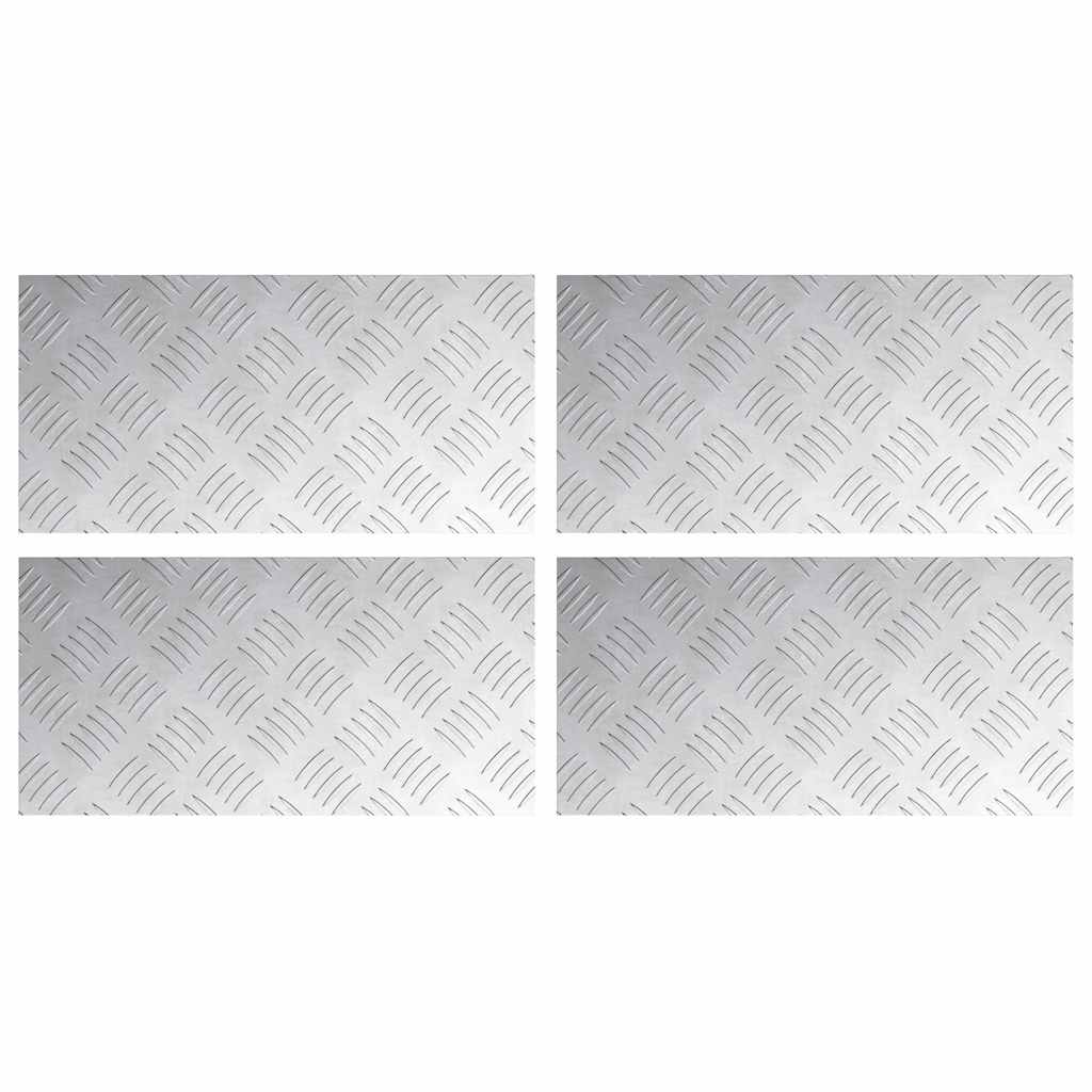 Maison Exclusive - Stufenmatten 4 Stk. 40 X 20 Cm Silber Aluminiu