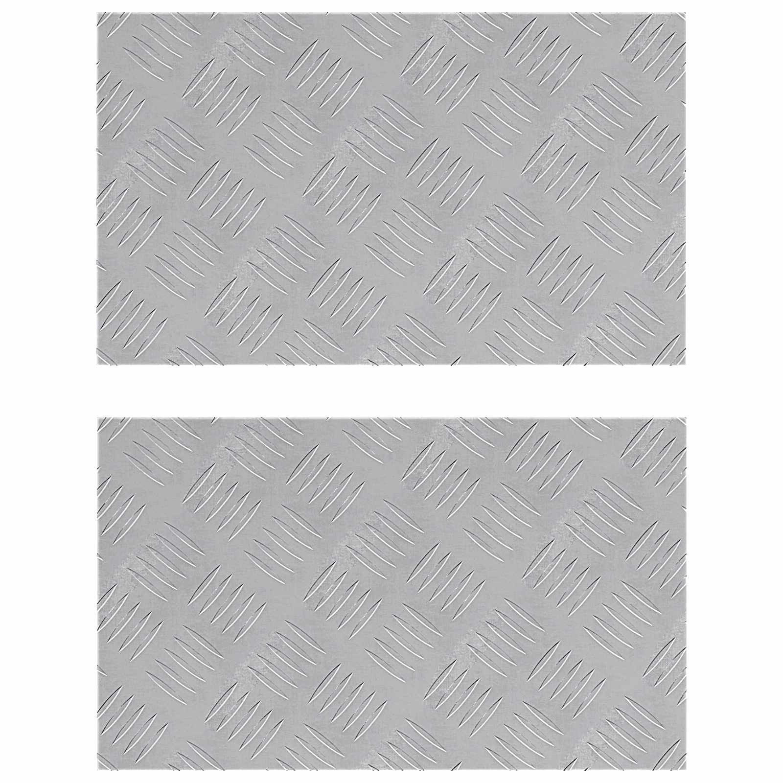 Maison Exclusive - Stufenmatten 2 Stk. 50 X 30 Cm Silber Aluminiu