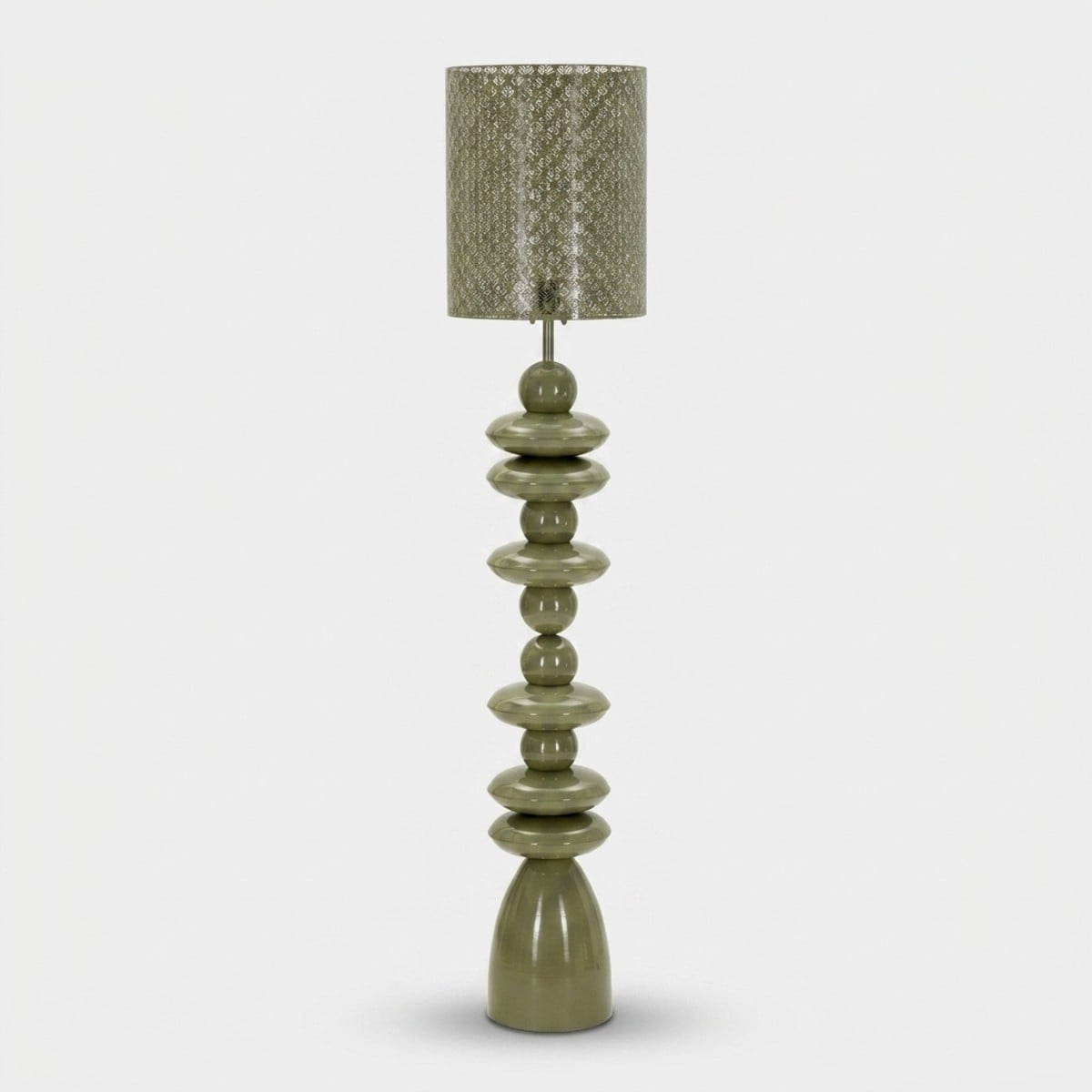 Stehlampe Aus Perforiertem Metall Seoul Verdant Glow
